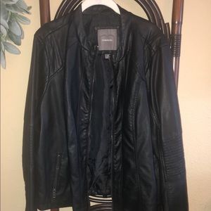Faux leather jacket